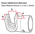 Leister obvodový reflektor 50 x 35mm (ø 31,5 mm)