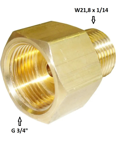 Přechodka G 3/4˝(vnitřní) na (W21,8 vnější)