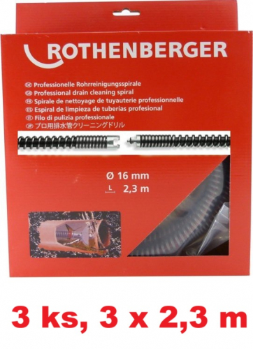 Rothenberger SMK Spirála (s výplní) 16mm x 2,3m, 3ks