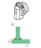 Svařovací botka K-svar 5/6 mm (a = 4.2 mm)