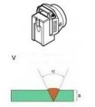 Svařovací  botka V-svar 15mm a X-svar 30mm
